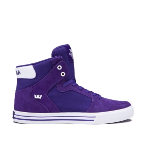 Supra VAIDER Høye Sneakers Herre Lilla/Hvite | NO-24735